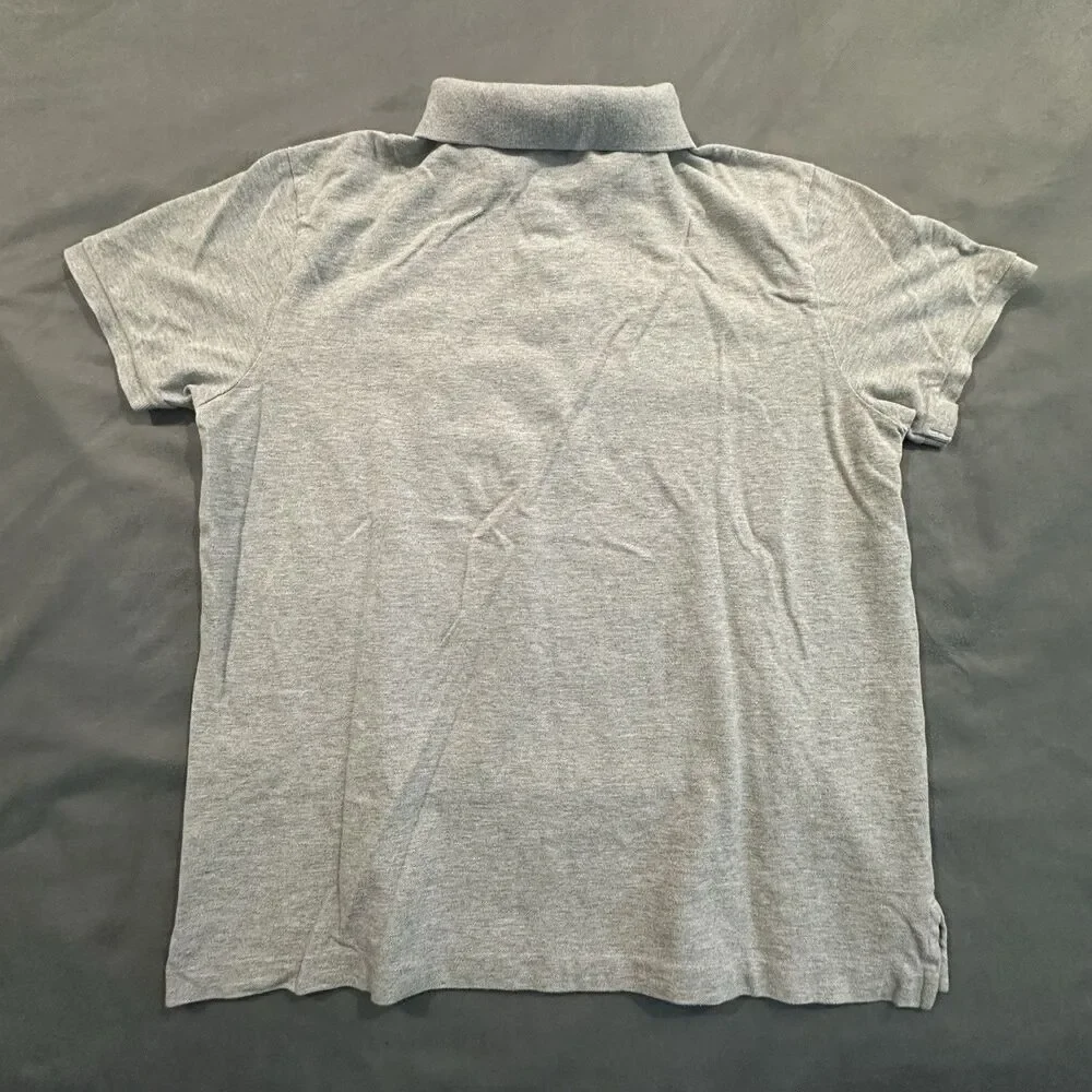 Vintage Polo Jeans Ralph Lauren Shirt Mens 2XL American Flag Logo Y2K 00s Gray